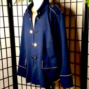 Chico’s Blue Military Blazer 2XL